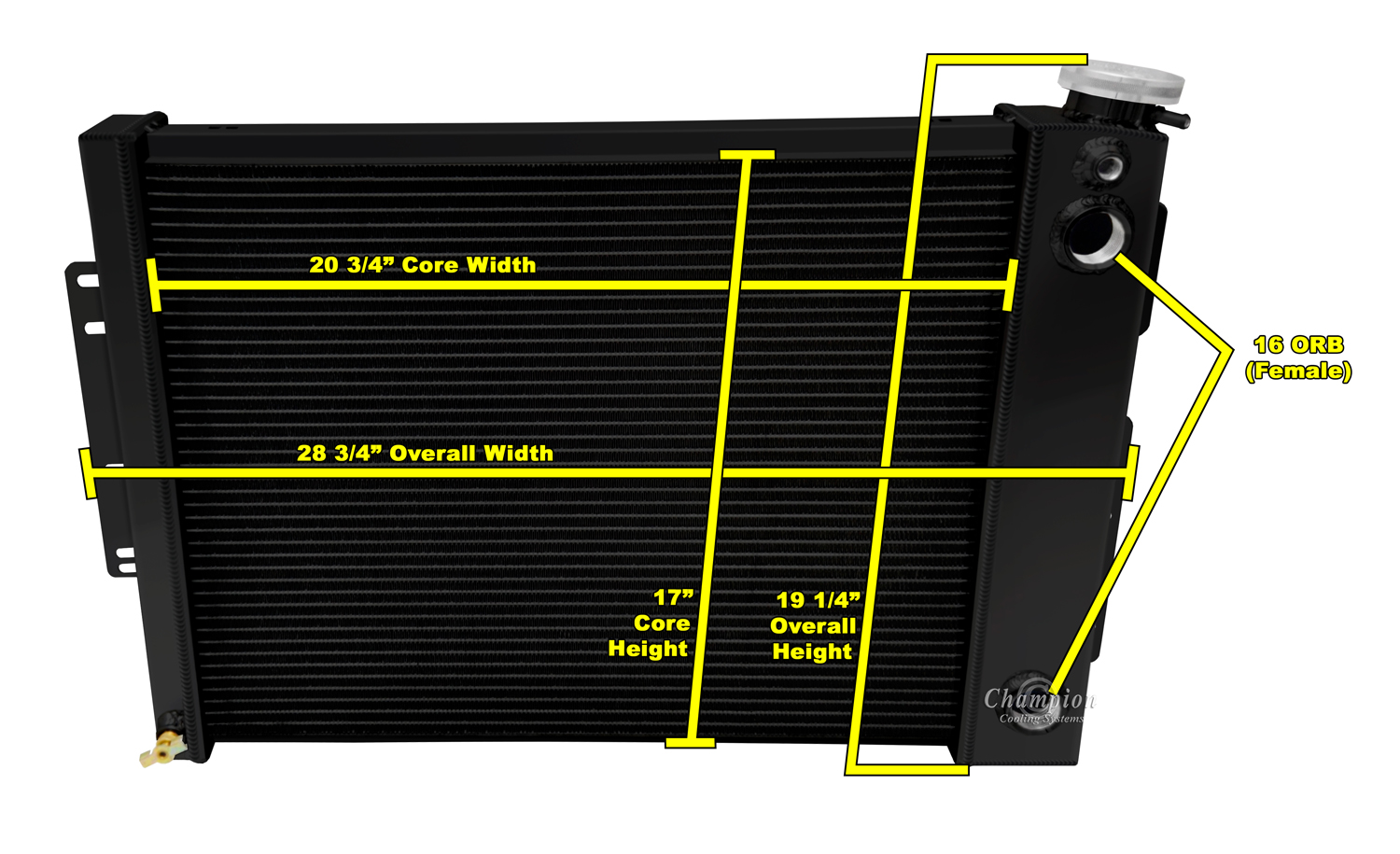 Dual Pass LS Conversion 67-69 Camaro Firebird 20 3/4 (Black Aluminum) view 10