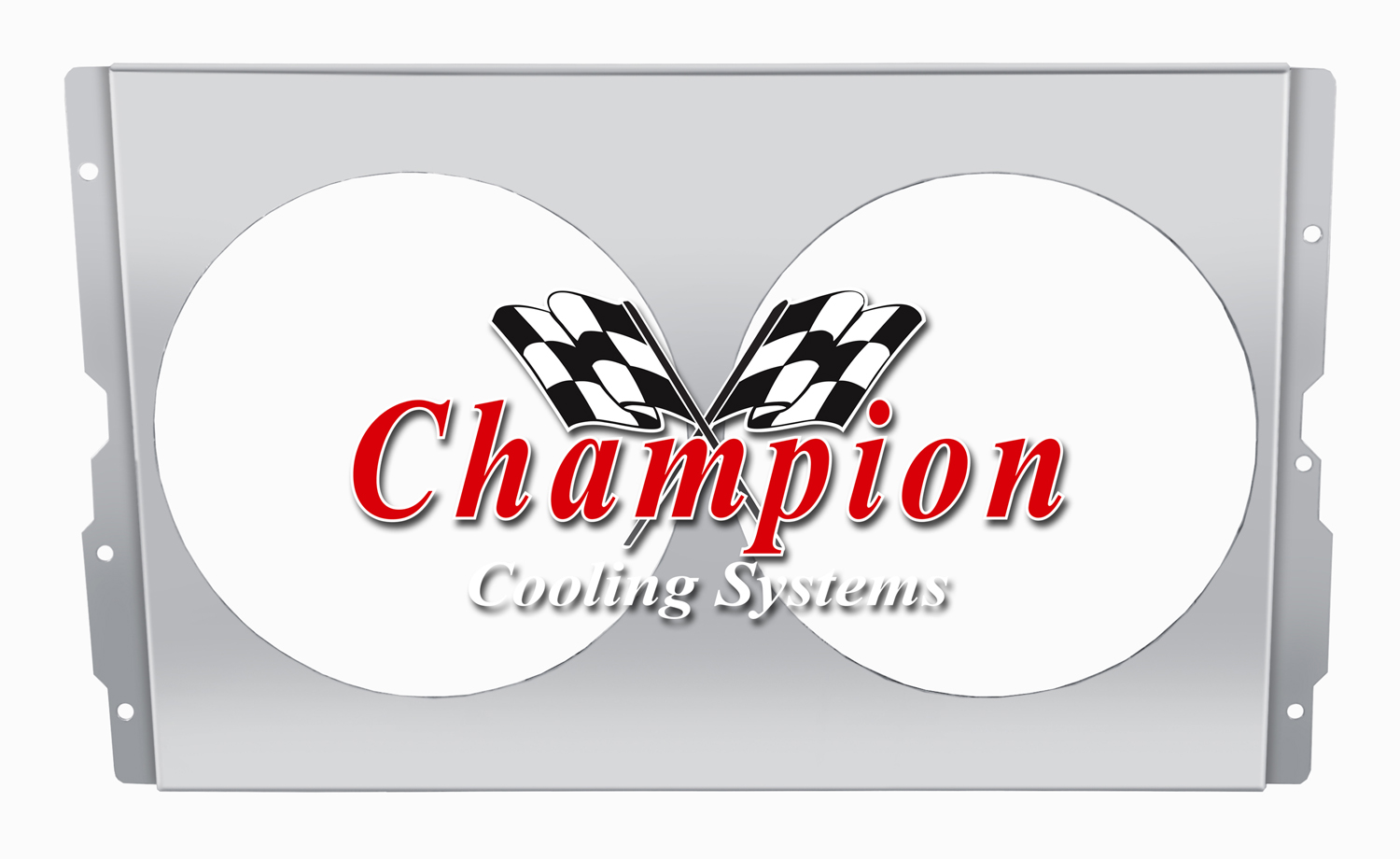 All Aluminum Fan Shroud Fits (2) 12" Fans for EC1213, CC1213, CC1213-LS, AE1213