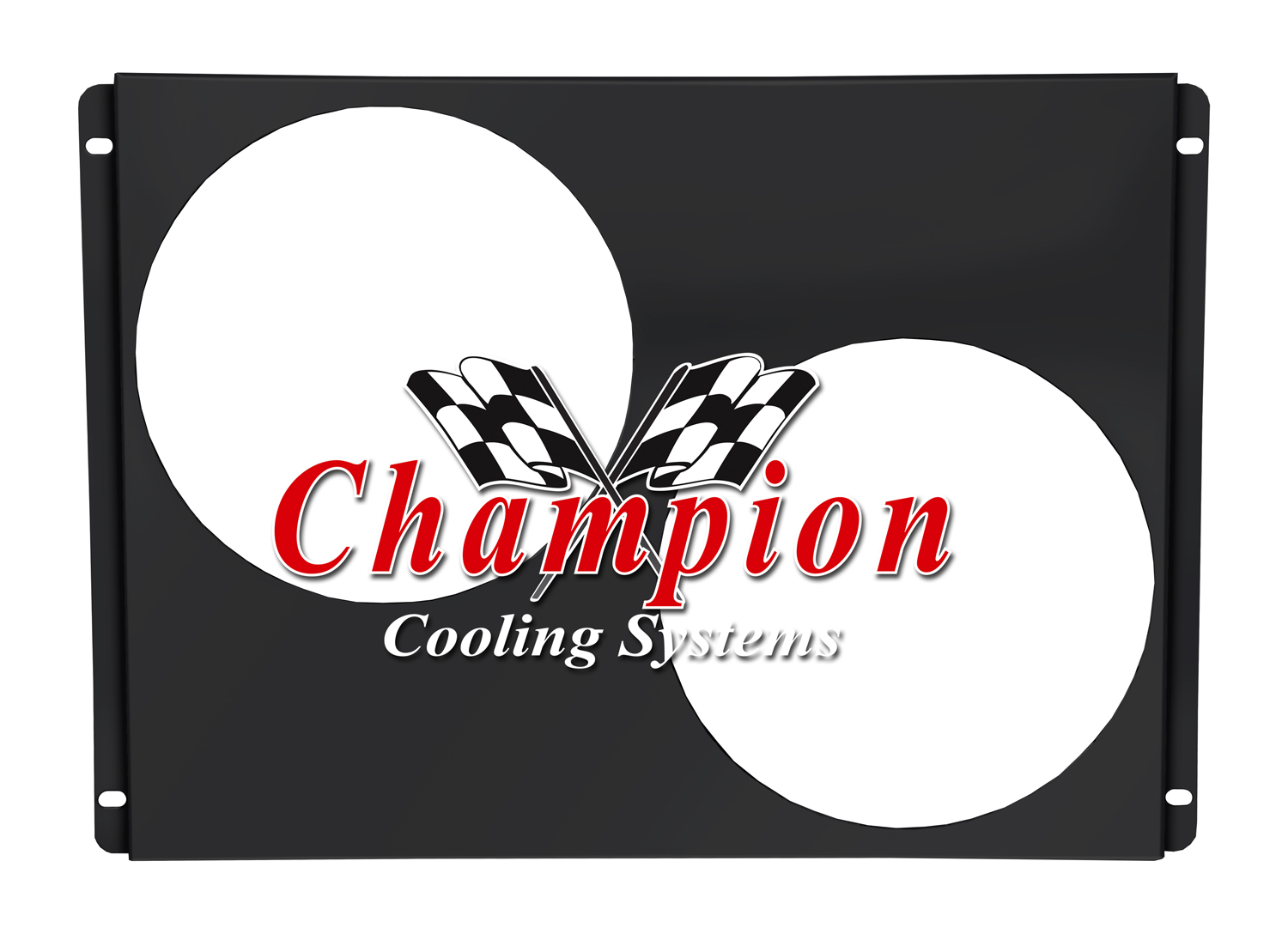 All Aluminum Fan Shroud Fits (2) 12" Fans for CC395, EC395, MC395