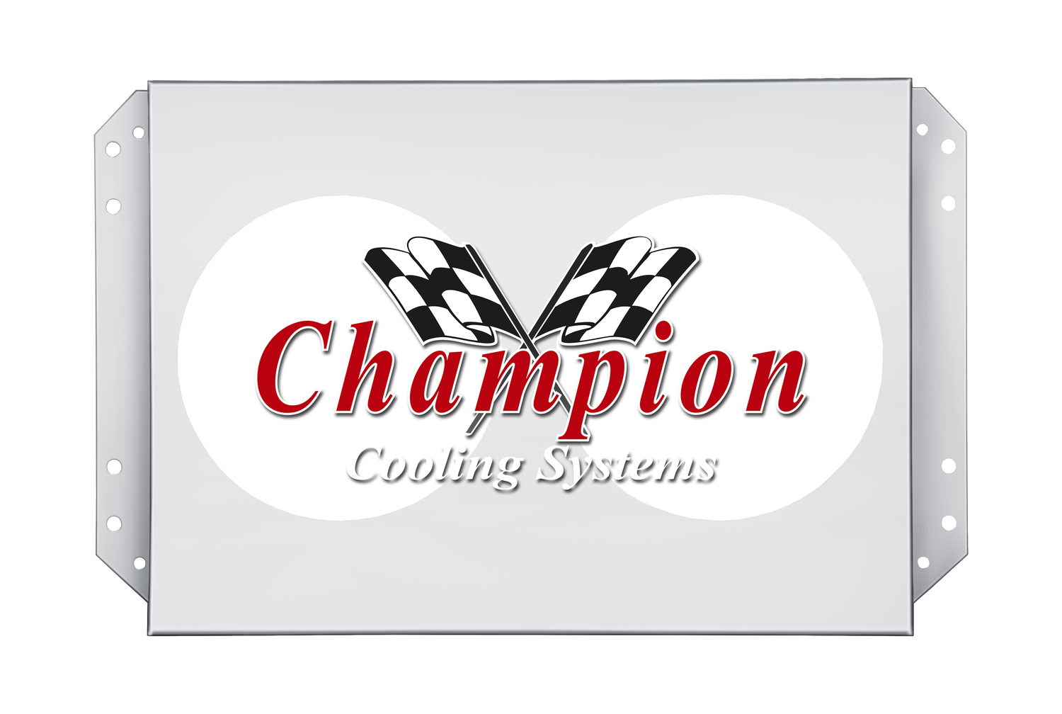 All Aluminum Fan Shroud Fits (2) 12" Fans for CC444B