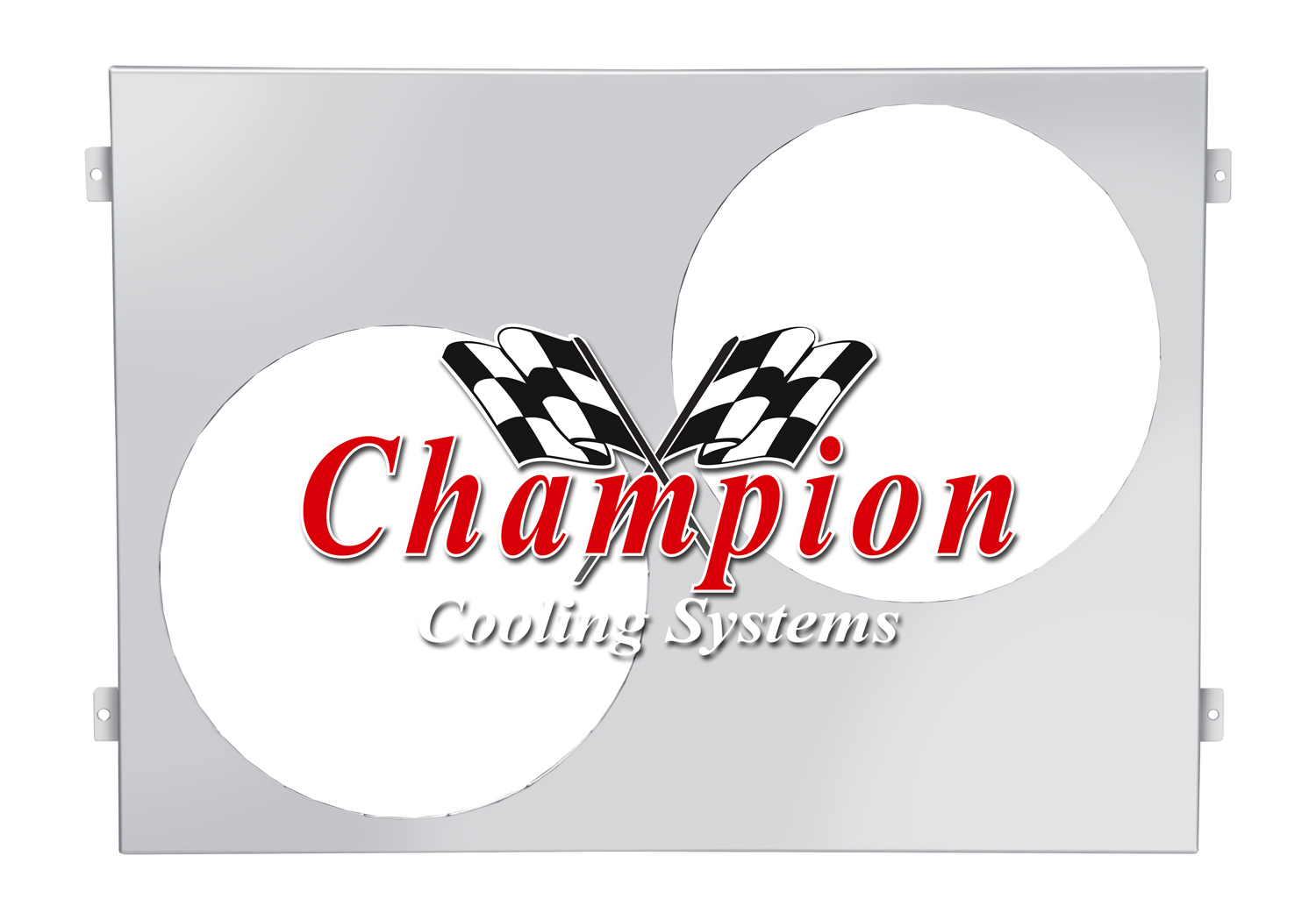 All Aluminum Fan Shroud Fits (2) 12" Fans for CC499