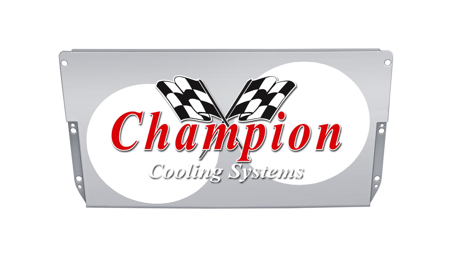 All Aluminum Fan Shroud Fits (2) 12" Fans for CC5355
