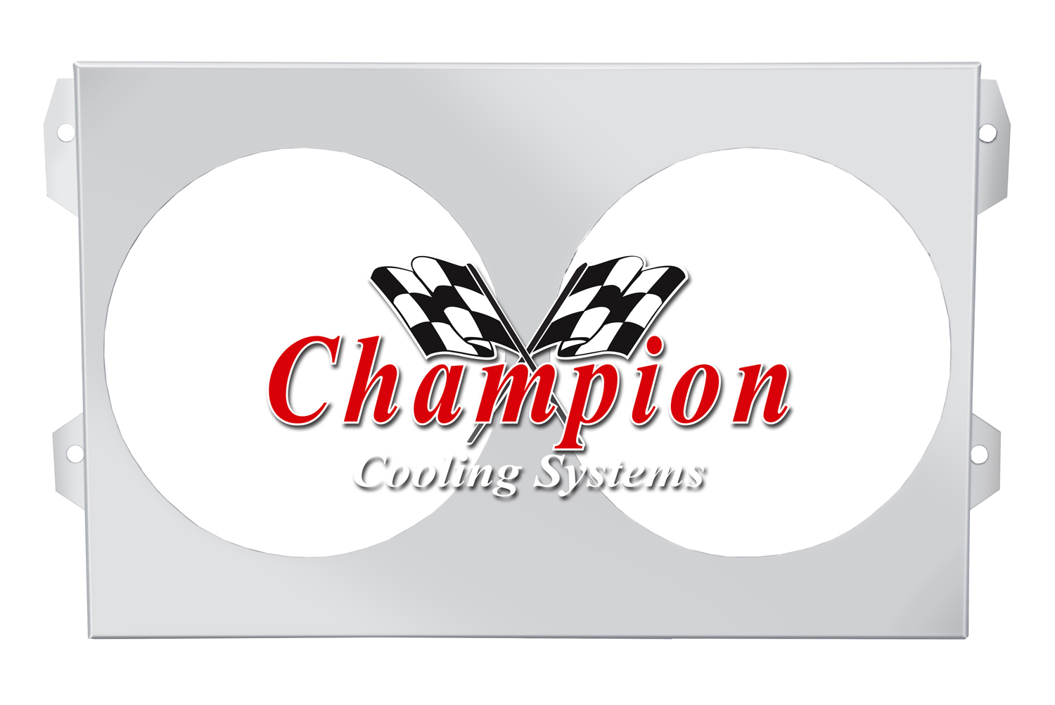 All Aluminum Fan Shroud Fits (2) 12" Fans for AE634, EC634, CC634