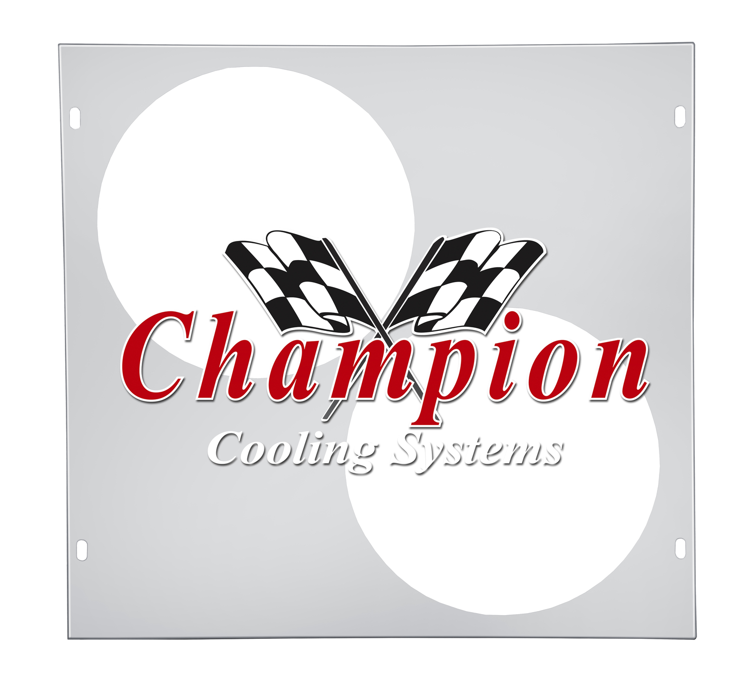 All Aluminum Fan Shroud Fits (2) 10" Fans (Horizontal) for AE7180, EC7180, CC7180, MC7180