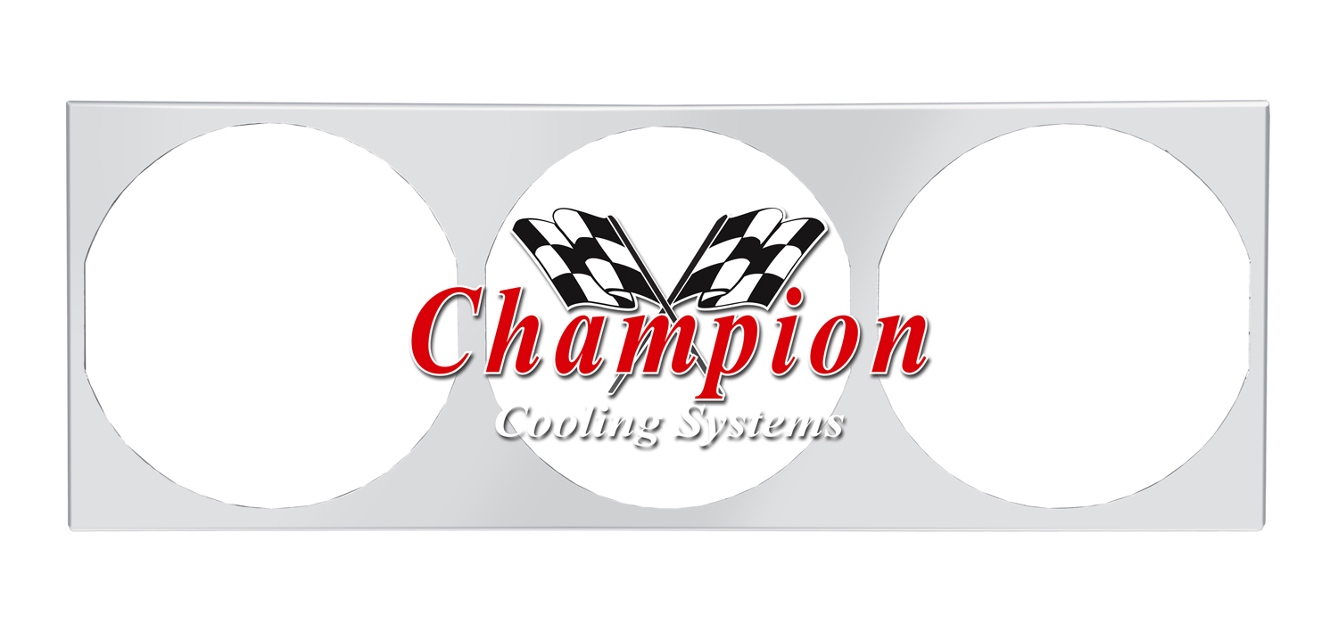 All Aluminum Fan Shroud Fits (3) 10" Fans for EC078, EC1193, CC078, CC1193, AE078, BC1193