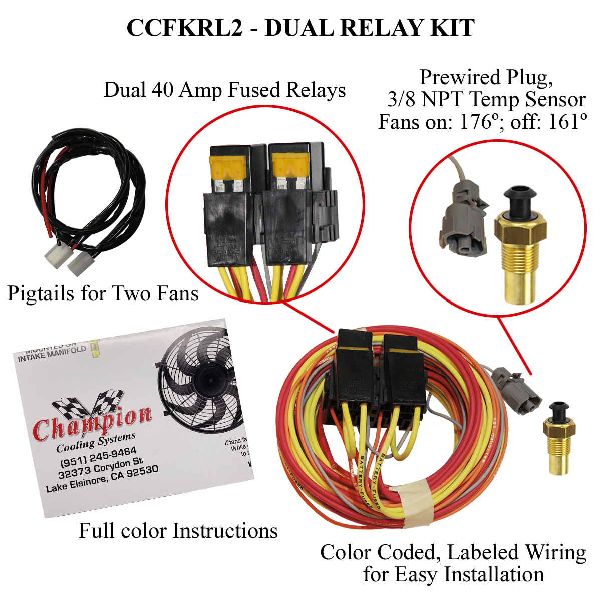 Dual Fan Relay Kit