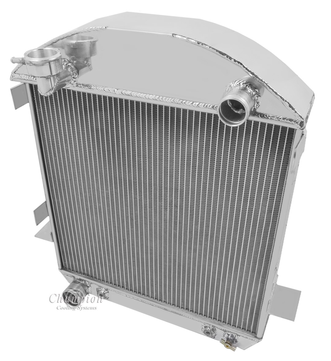24-27 Model T with Ford configuration 2 Row all aluminum radiator view 2