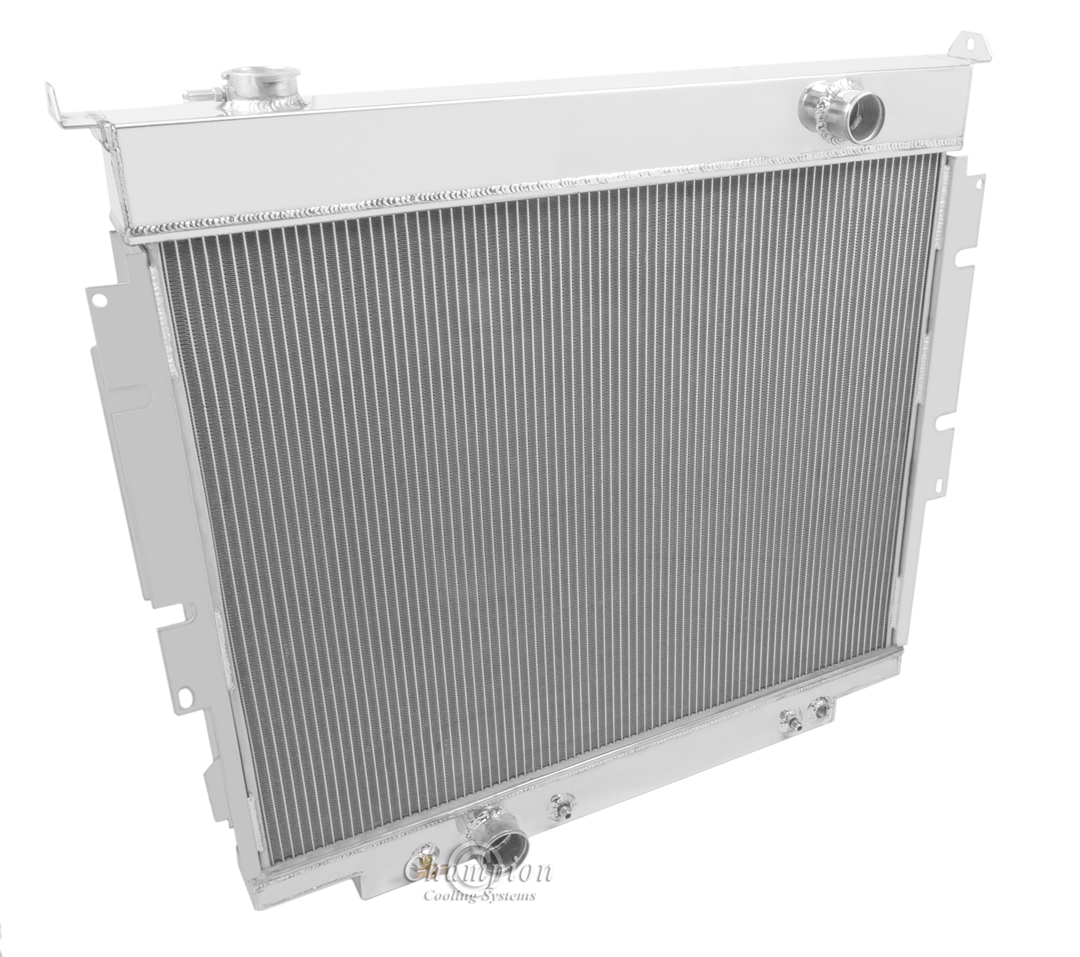 83-94 F-Series Pickups with Diesel engines 2 row all aluminum radiators view 2