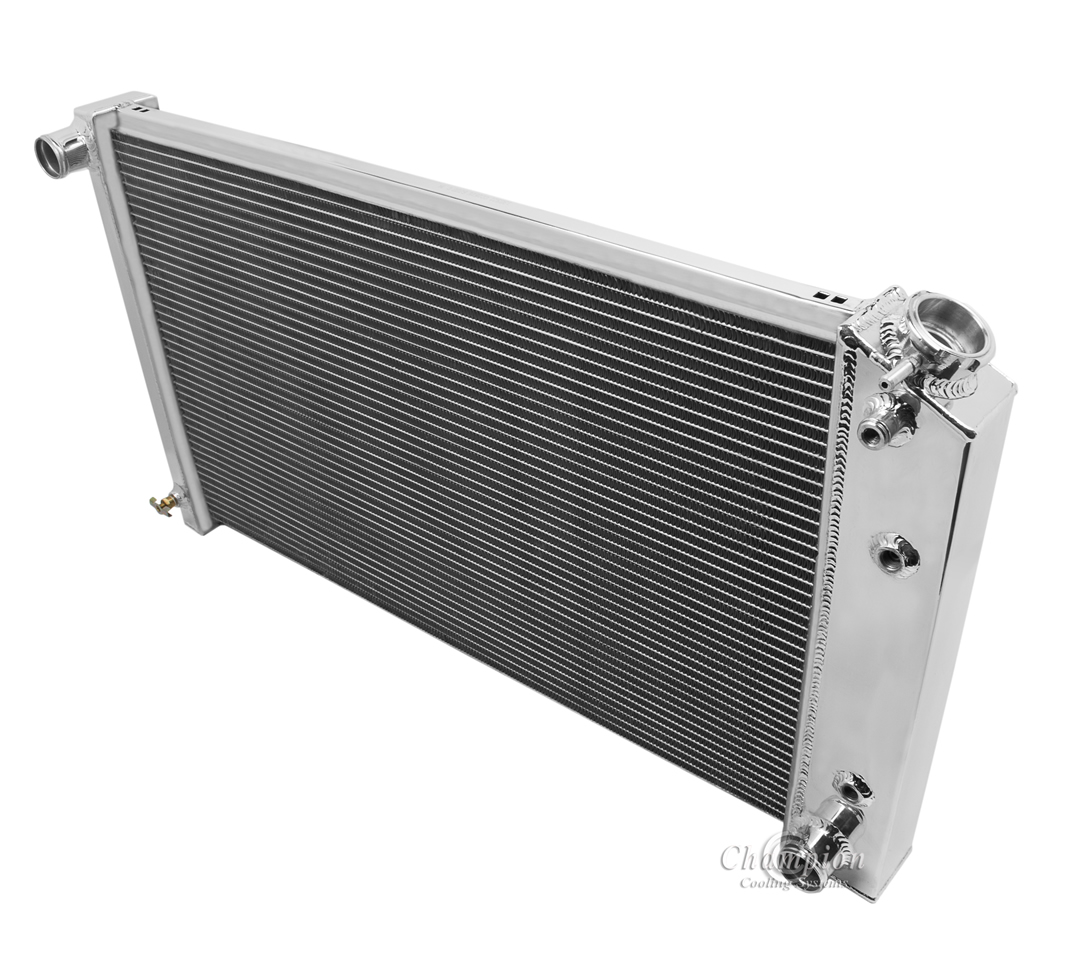 68-85 GM 28" Core 2 Row all aluminum radiator view 2