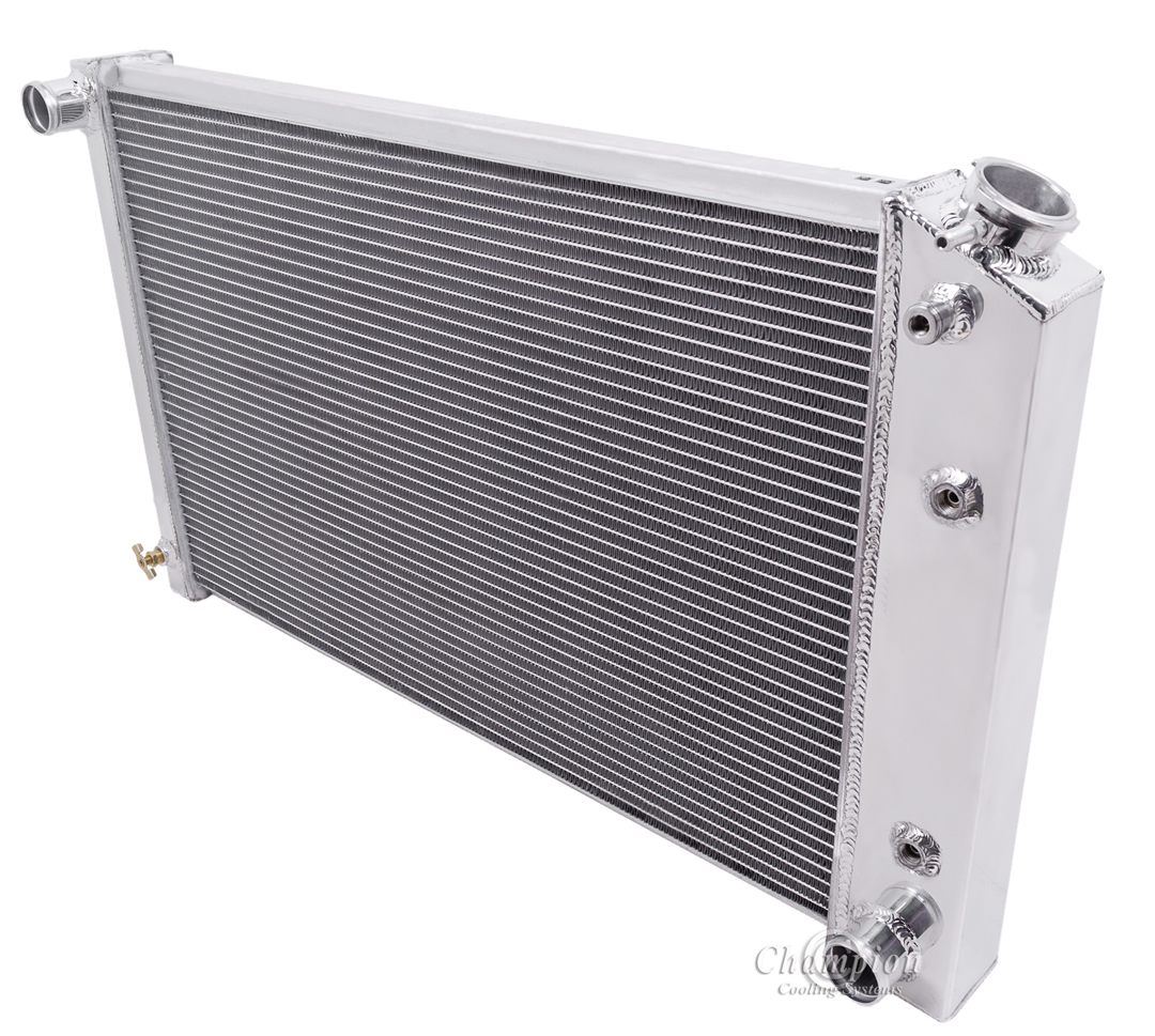 70-85 GM 26" Core 2 Row all aluminum radiator view 2