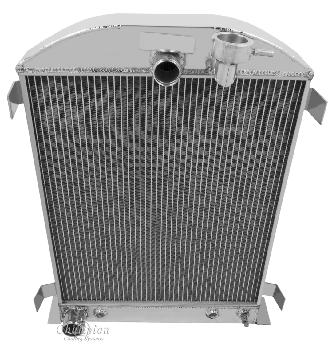 32 Ford High Boy 2 row all aluminum radiator with Ford configuration
