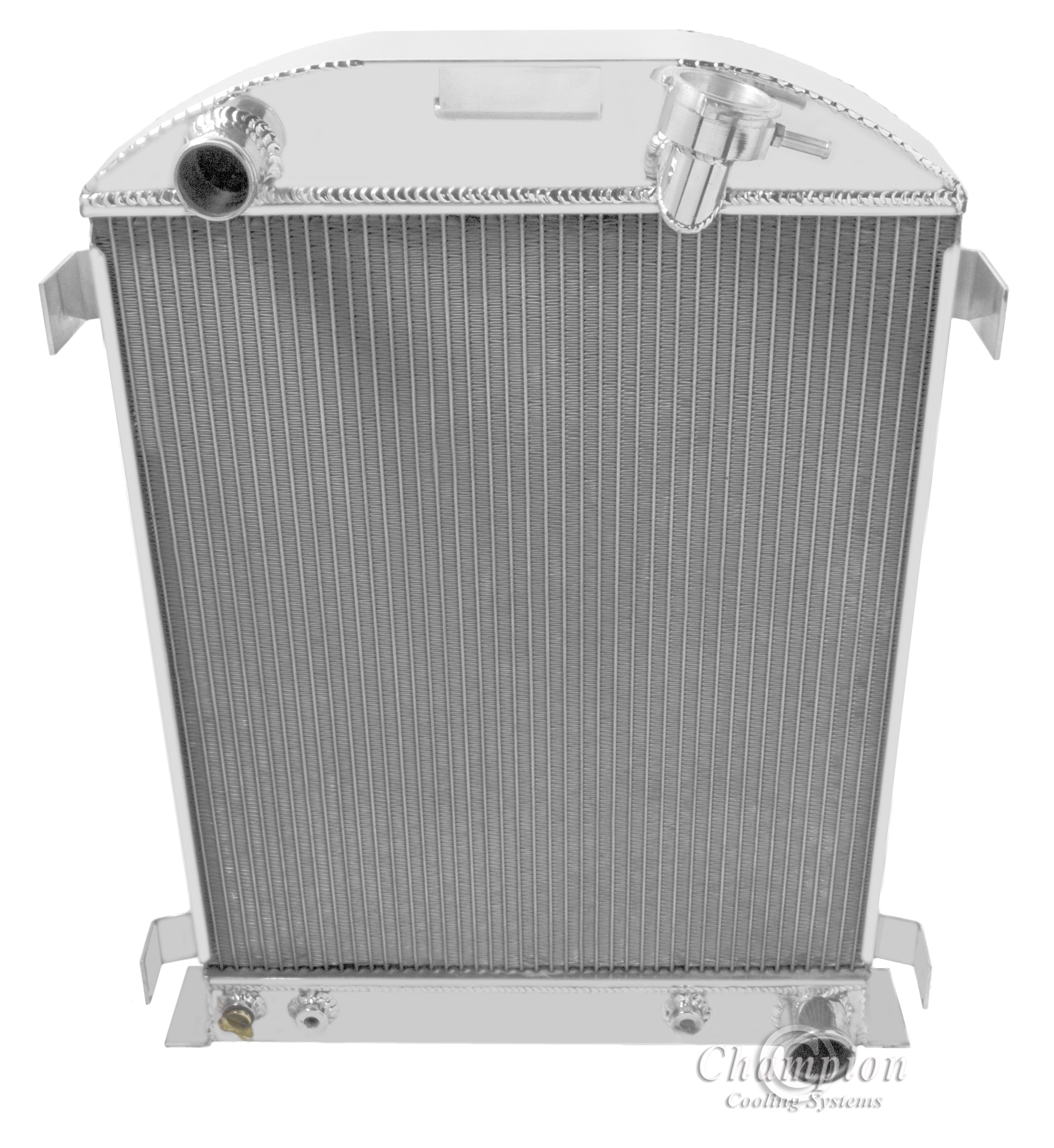 32 Ford High Boy 2 row all aluminum radiator with Chevy configuration