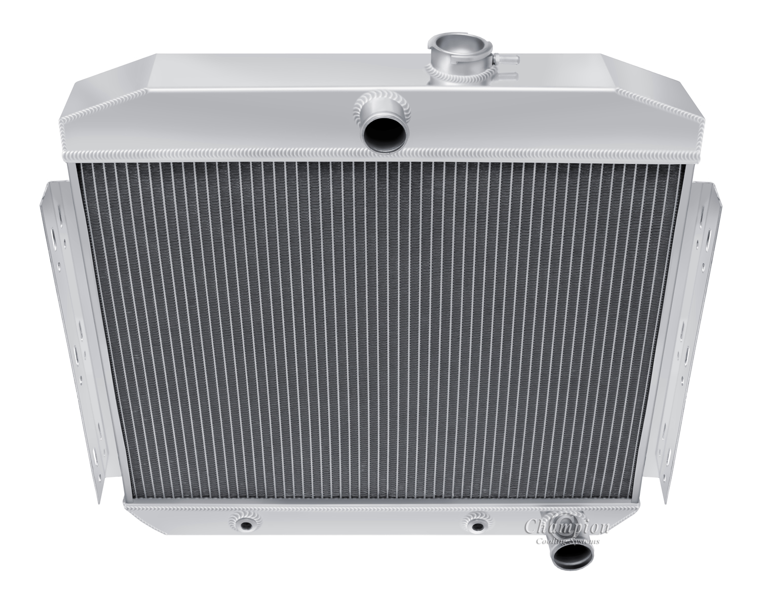 55-57 Chevy 2 Row all aluminum radiator with V6 mounting