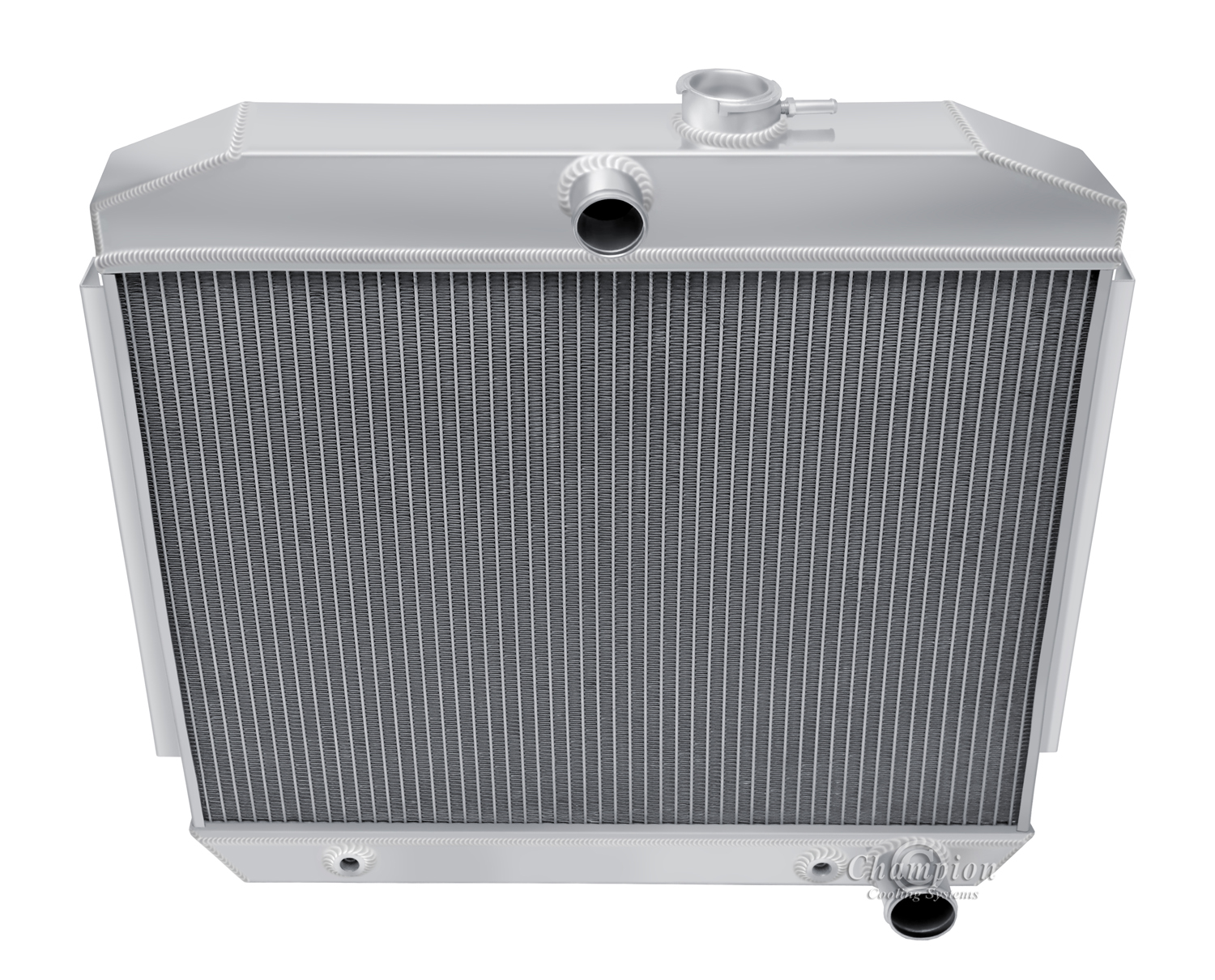 55-57 Chevy 2 Row all aluminum radiator with V8 mounting