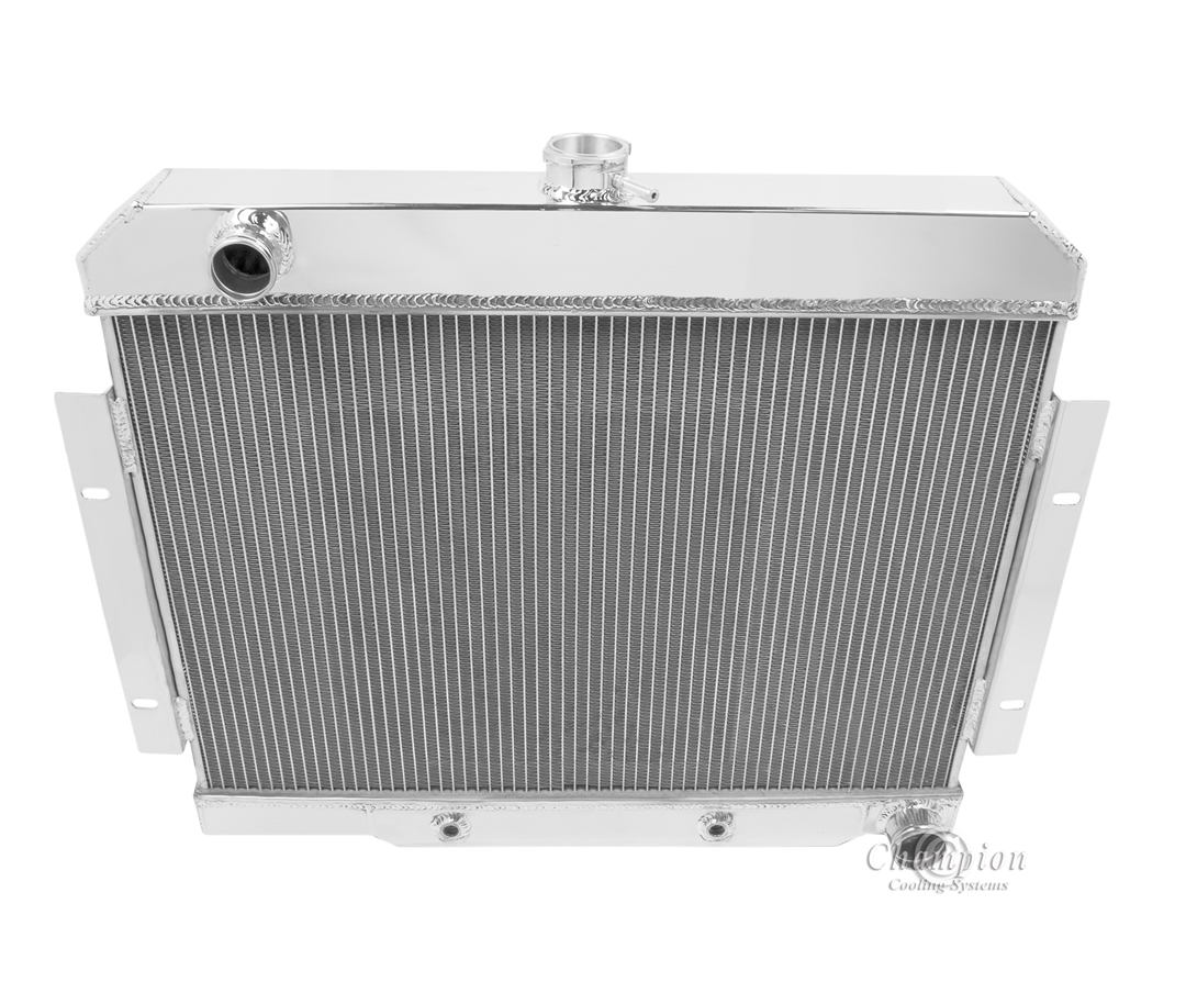 70-85 Jeep CJ 3 row all aluminum radiator with Chevy configuration