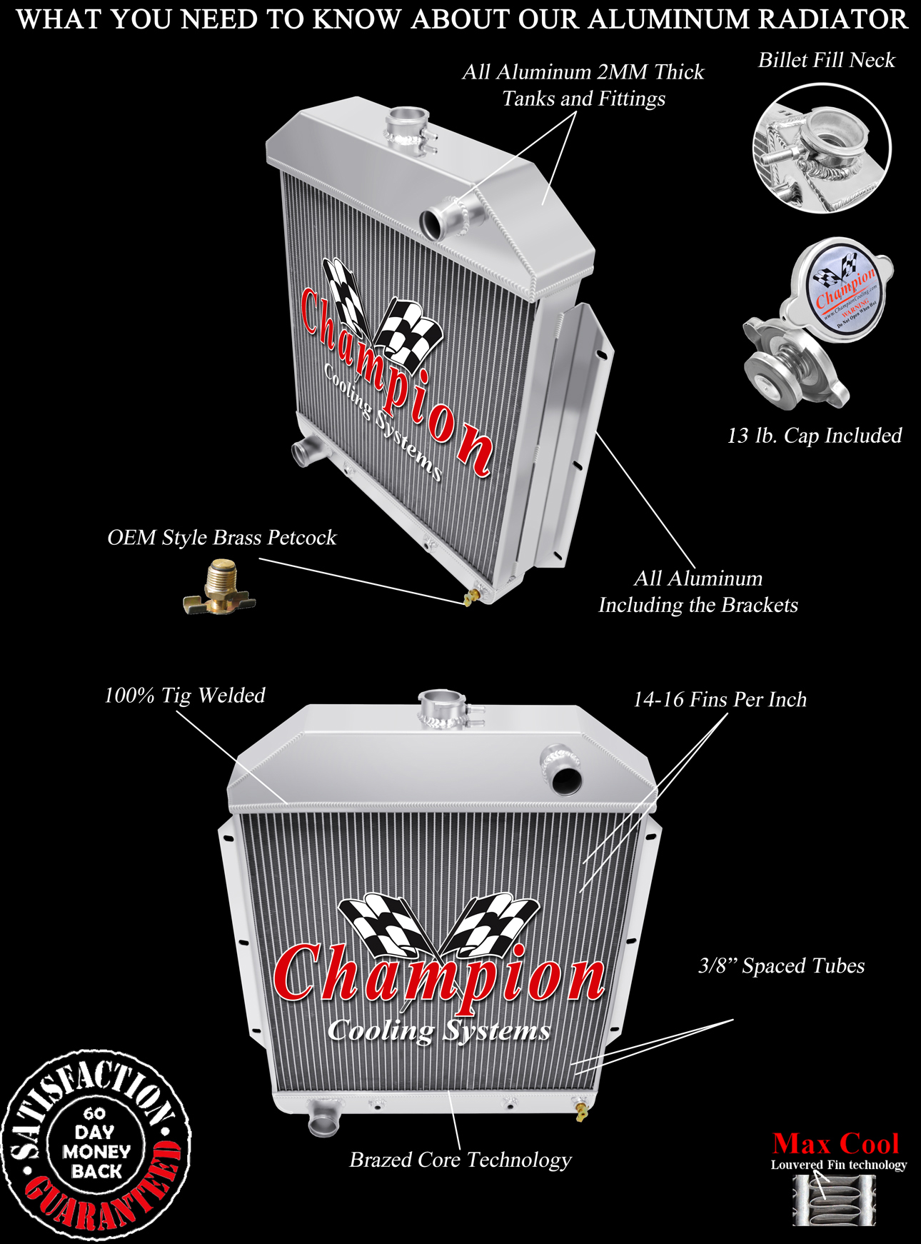 49 Ford Shoe Box Radiator Ford view 5