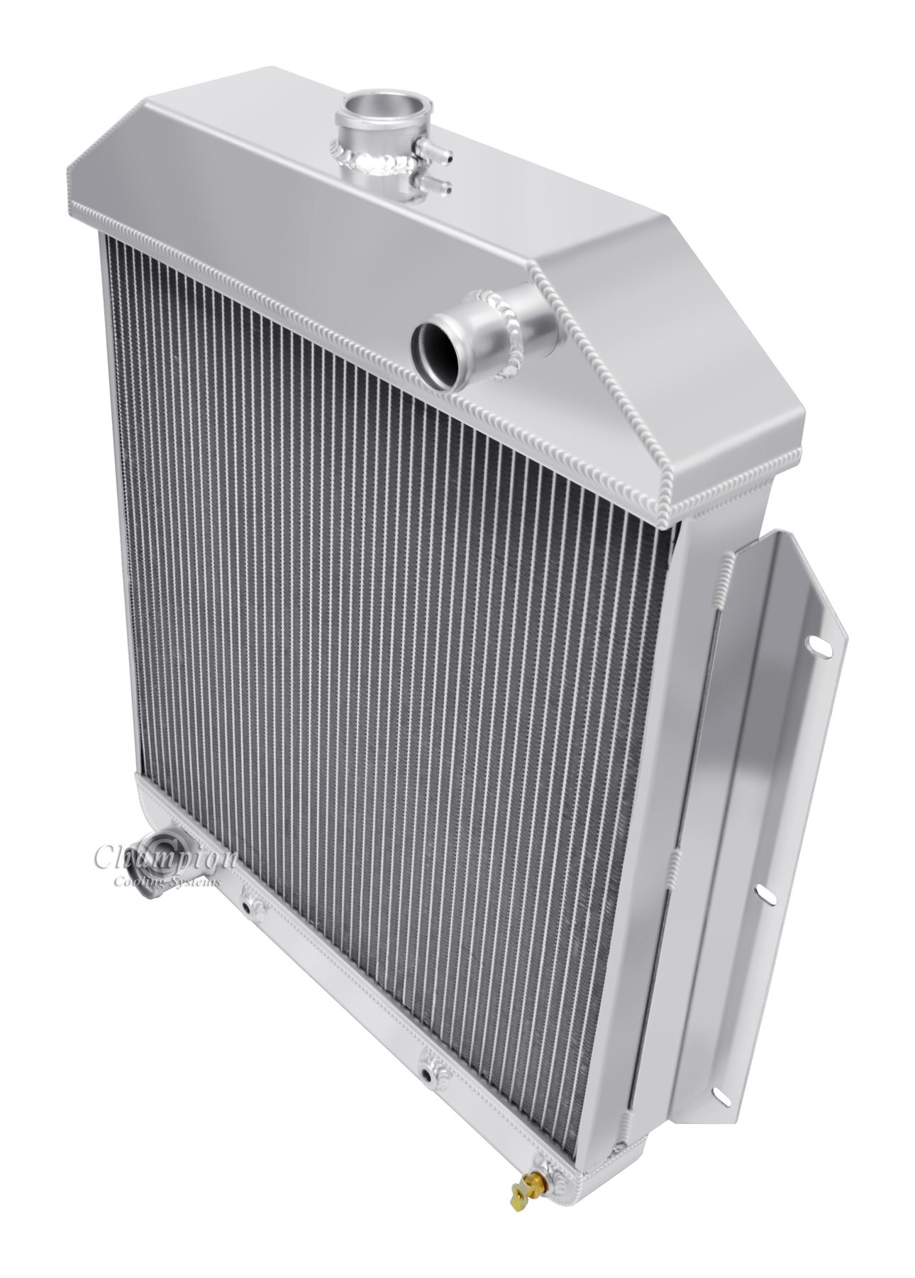 49 Ford Shoe Box Radiator(Ford Config) 2 Row All Aluminum Radiator view 2