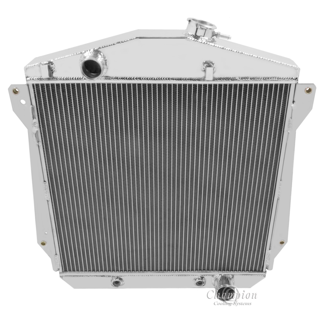 4 Row All Aluminum Radiator For 43-48 Chevy Vehicles (V8 Conversion)