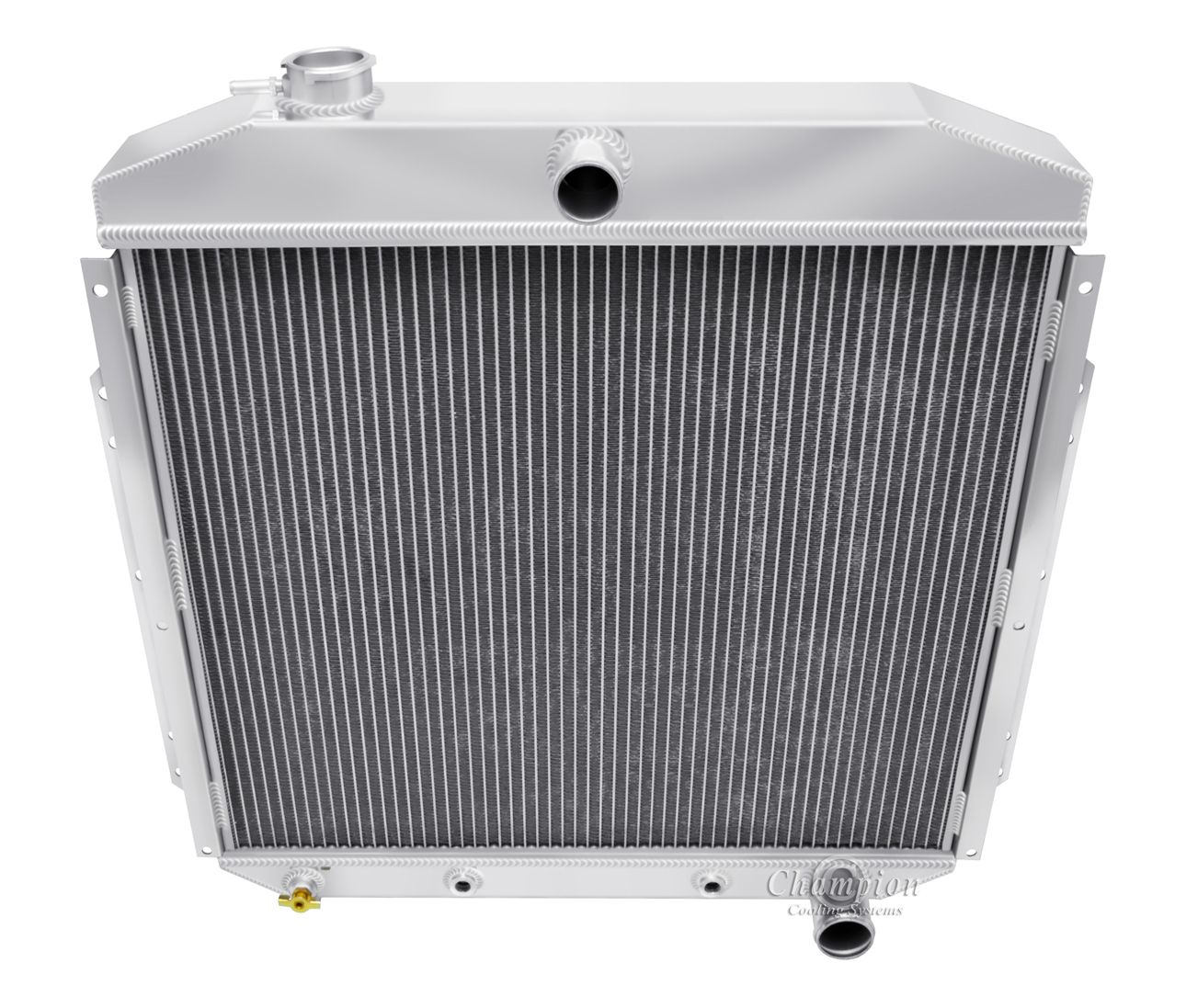 53-56 Ford Truck 4 Row all aluminum radiator with Chevy Configuration